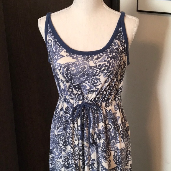Blue & White Cotton Sundress - Picture 1 of 7